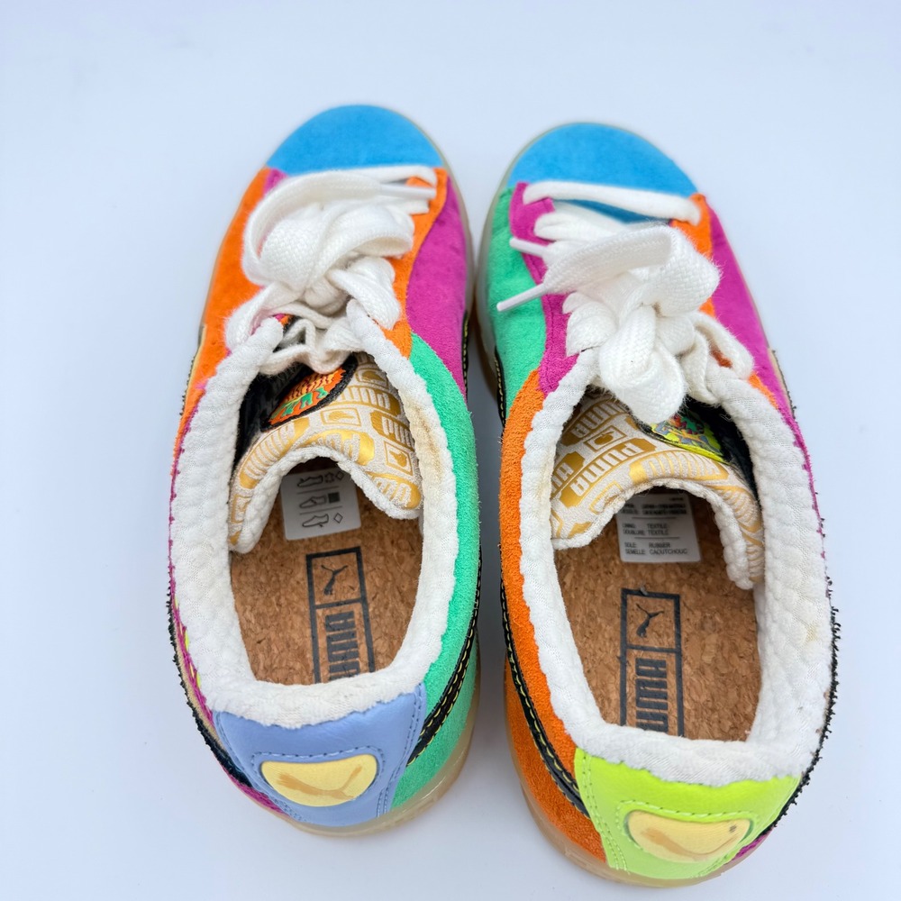 Puma Suede Market Multi-Color Patchwork Kids Sneakers 389085-01 Size 5.5Y - Picture 5 of 10